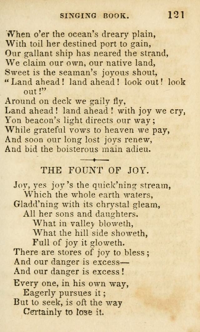 The Public School Singing Book: a collection of original and other songs, odes, hymns, anthems, and chants used in the various public schools page 125