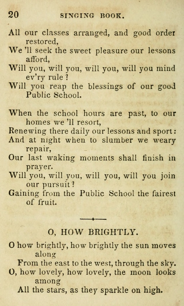 The Public School Singing Book: a collection of original and other songs, odes, hymns, anthems, and chants used in the various public schools page 22