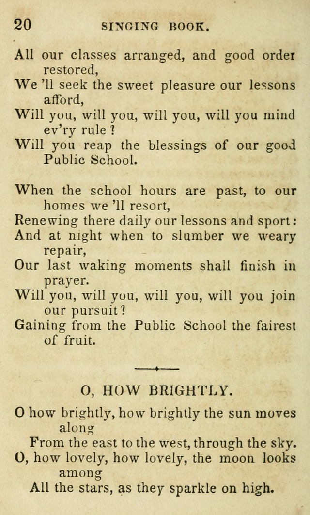 The Public School Singing Book: a collection of original and other songs, odes, hymns, anthems, and chants used in the various public schools page 22
