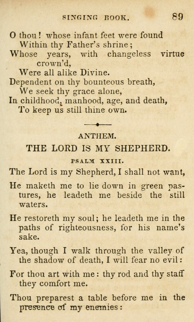 The Public School Singing Book: a collection of original and other songs, odes, hymns, anthems, and chants used in the various public schools page 93
