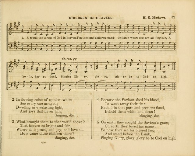 Plymouth Sabbath School Collection: or, Hymns and Tunes page 51