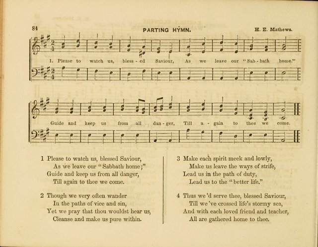 Plymouth Sabbath School Collection: or, Hymns and Tunes page 84