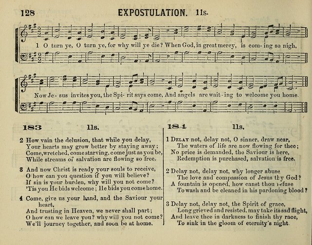 The Plymouth Sabbath School Collection of Hymns and Tunes page 128
