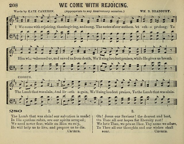 The Plymouth Sabbath School Collection of Hymns and Tunes page 208