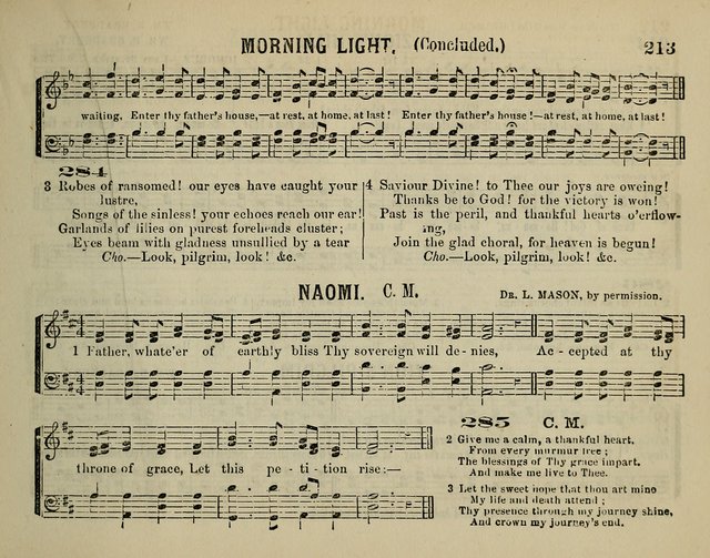 The Plymouth Sabbath School Collection of Hymns and Tunes page 213