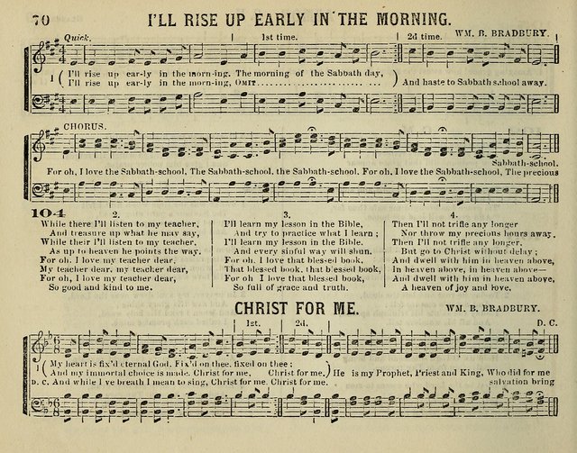 The Plymouth Sabbath School Collection of Hymns and Tunes page 70