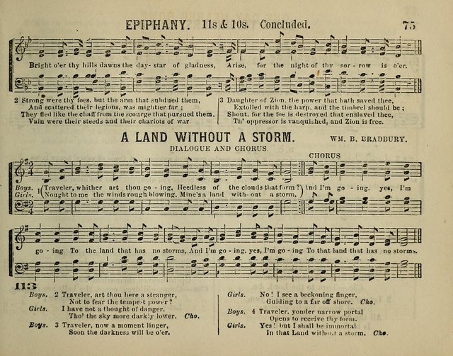 The Plymouth Sabbath School Collection of Hymns and Tunes page 75 ...