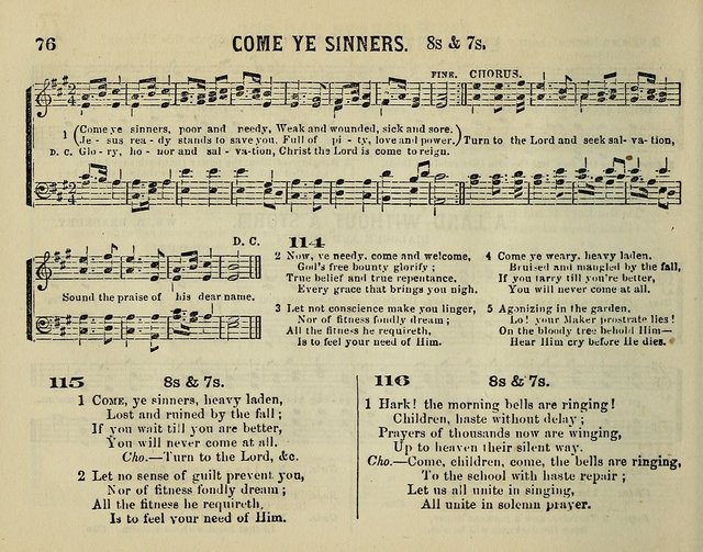 The Plymouth Sabbath School Collection of Hymns and Tunes page 76