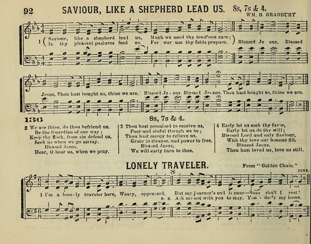 The Plymouth Sabbath School Collection of Hymns and Tunes page 92