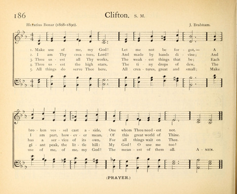 Plymouth Sunday-School Hymnal: for use in schools, prayer-meetings, and missions page 186