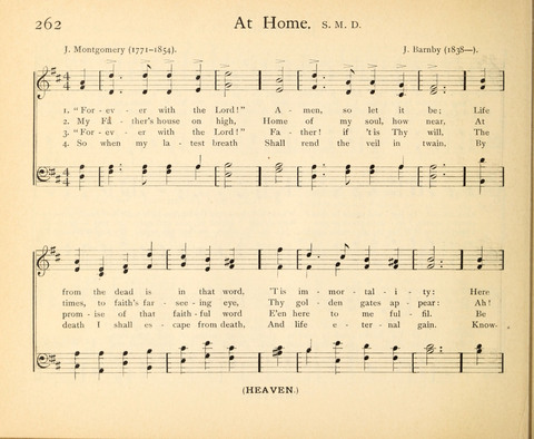 Plymouth Sunday-School Hymnal: for use in schools, prayer-meetings, and missions page 262
