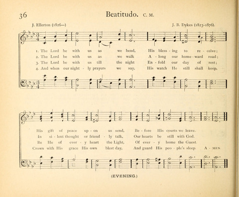 Plymouth Sunday-School Hymnal: for use in schools, prayer-meetings, and missions page 36
