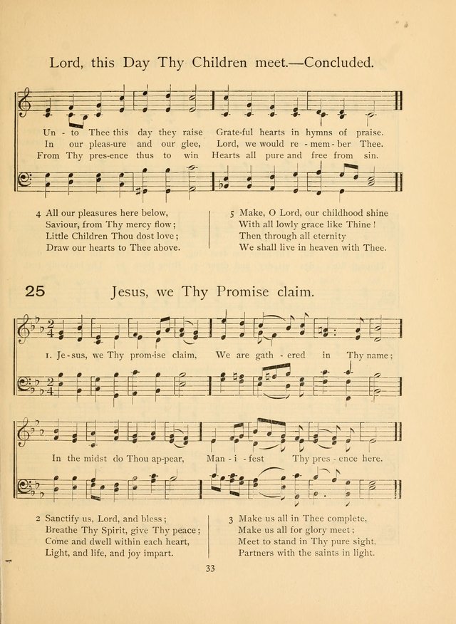 Pilgrim Songs: for the Sunday School page 33