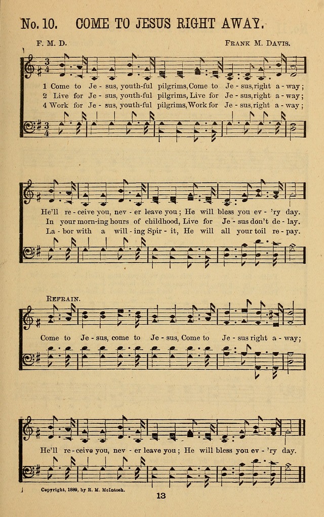 Pure Songs for Sunday-Schools page 20