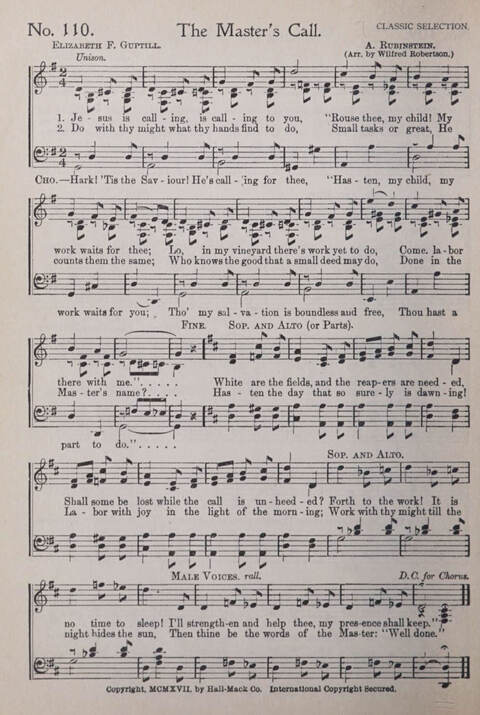 Praise and Service Songs for Sunday Schools page 106