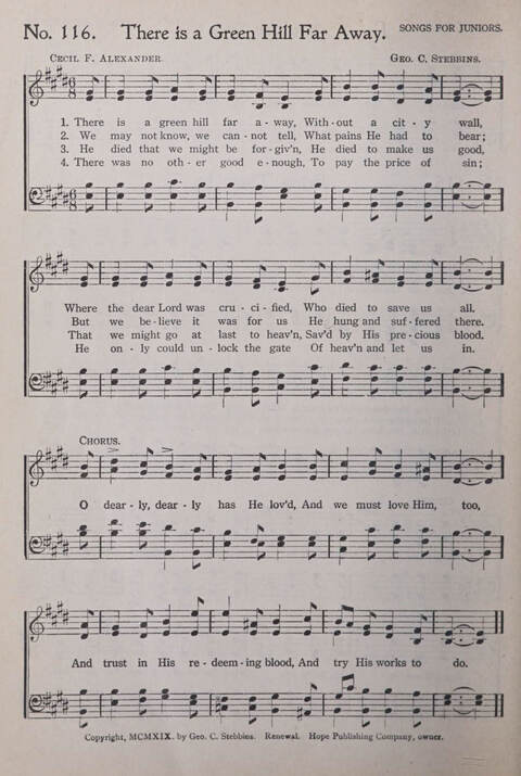 Praise and Service Songs for Sunday Schools page 112