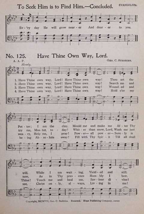 Praise and Service Songs for Sunday Schools page 121