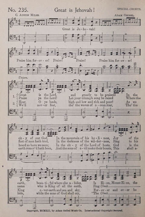 Praise and Service Songs for Sunday Schools page 208