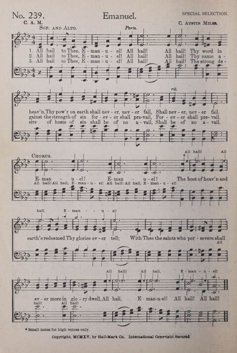 Praise and Service Songs for Sunday Schools page 212