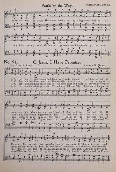 Praise and Service Songs for Sunday Schools page 87