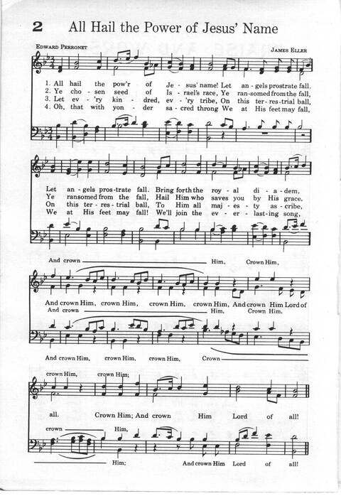 Praise and Worship: a gospel hymnal page 2