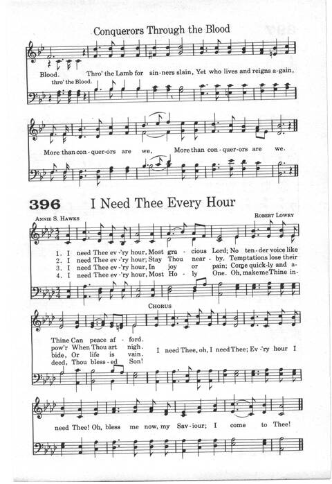 Praise and Worship: a gospel hymnal page 382
