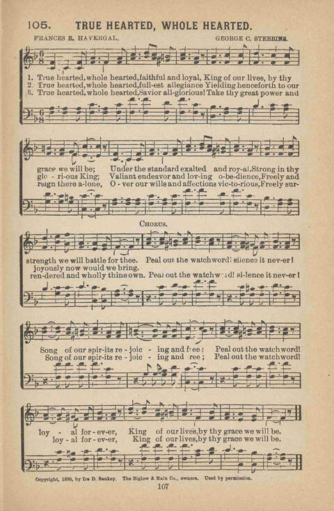 Praise Ye: a collection of sacred songs page 107
