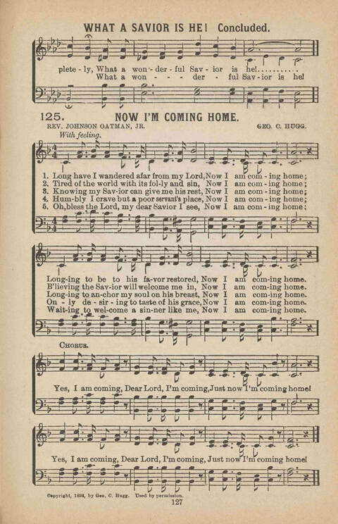 Praise Ye: a collection of sacred songs page 127