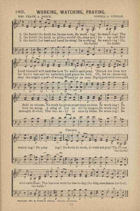 Praise Ye: a collection of sacred songs page 142
