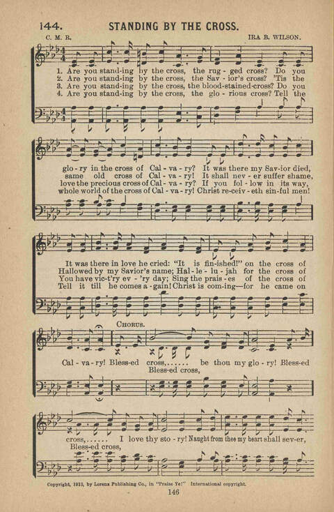 Praise Ye: a collection of sacred songs page 146