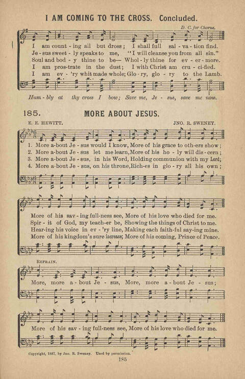 Praise Ye: a collection of sacred songs page 185