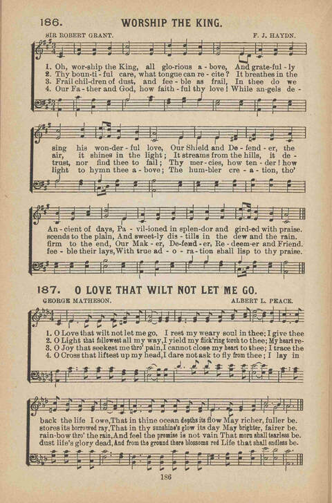 Praise Ye: a collection of sacred songs page 186
