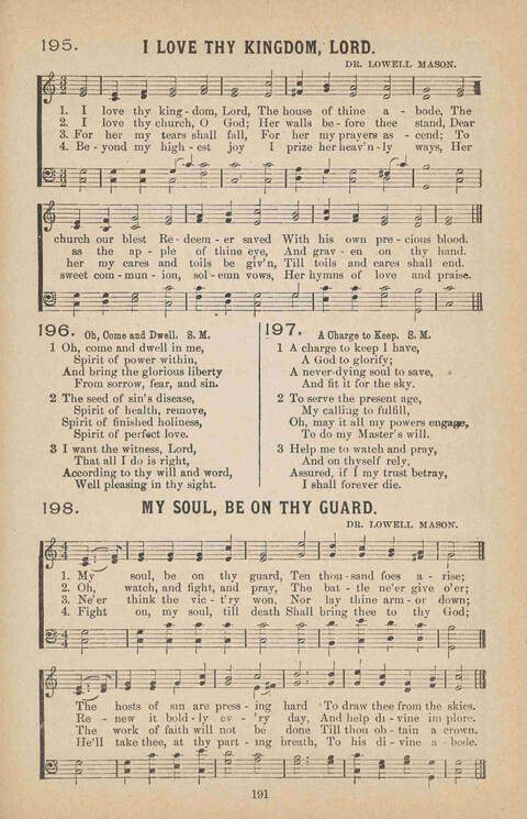 Praise Ye: a collection of sacred songs page 191
