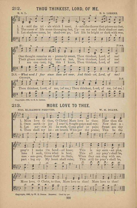 Praise Ye: a collection of sacred songs page 200