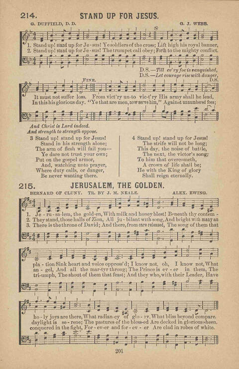 Praise Ye: a collection of sacred songs page 201