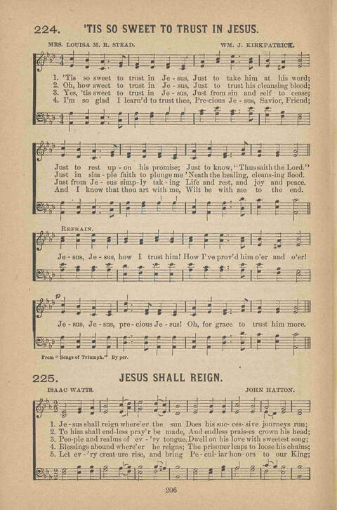 Praise Ye: a collection of sacred songs page 206