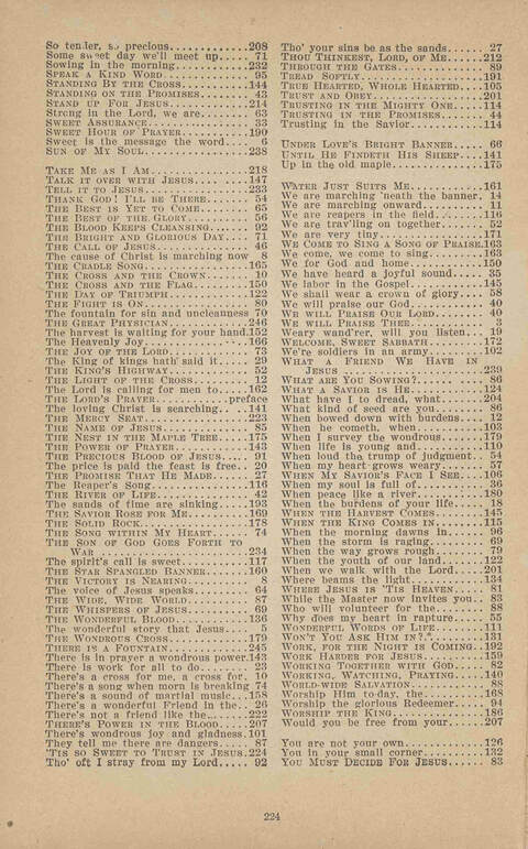 Praise Ye: a collection of sacred songs page 224