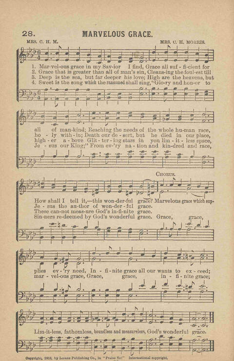 Praise Ye: a collection of sacred songs page 30