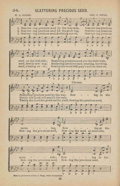 Praise Ye: a collection of sacred songs page 36