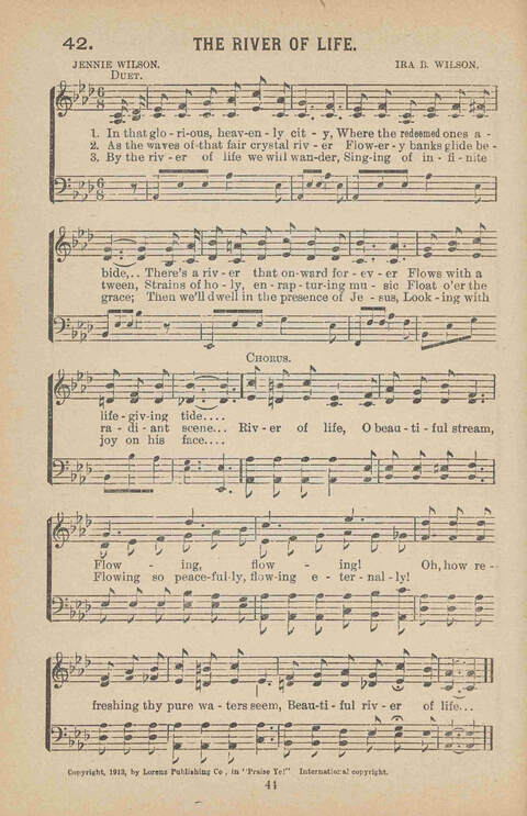 Praise Ye: a collection of sacred songs page 44