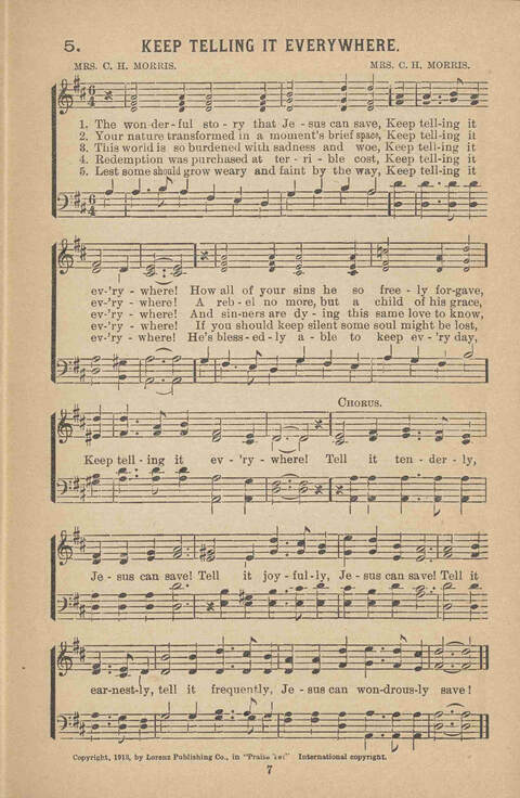 Praise Ye: a collection of sacred songs page 7