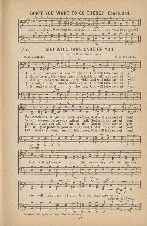 Praise Ye: a collection of sacred songs page 79