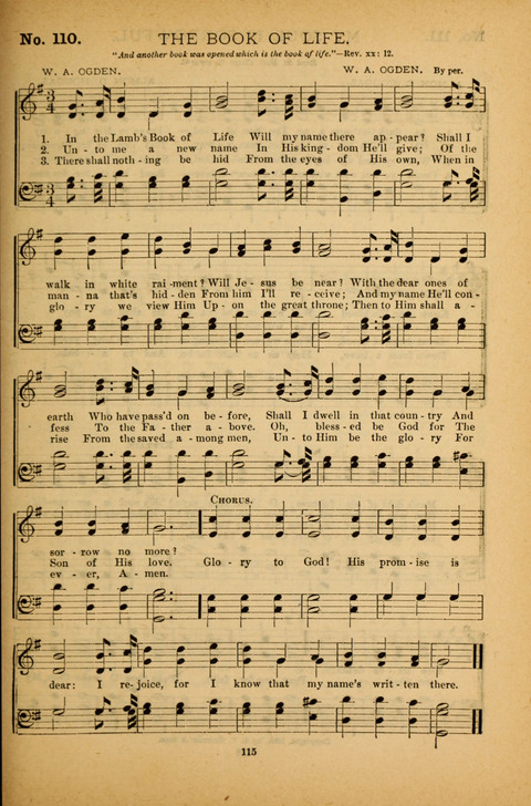 Pearls of Gospel Song: for gospel workers. a choice collection of hymns and tunes page 115