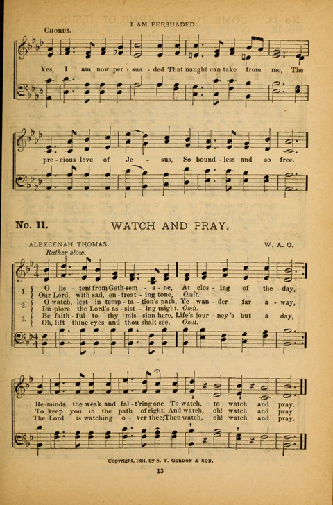 Pearls of Gospel Song: for gospel workers. a choice collection of hymns and tunes page 13