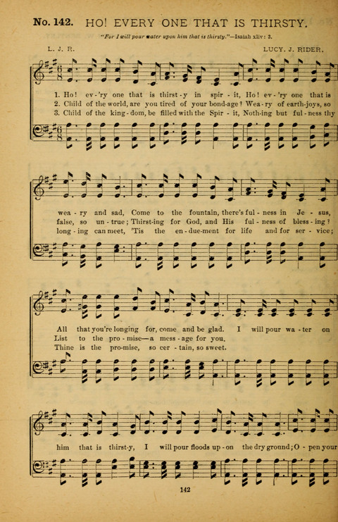 Pearls of Gospel Song: for gospel workers. a choice collection of hymns and tunes page 142