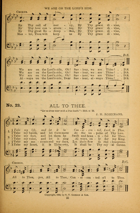 Pearls of Gospel Song: for gospel workers. a choice collection of hymns and tunes page 25
