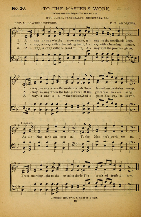 Pearls of Gospel Song: for gospel workers. a choice collection of hymns and tunes page 28