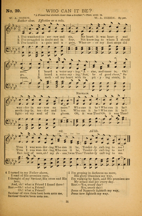 Pearls of Gospel Song: for gospel workers. a choice collection of hymns and tunes page 31