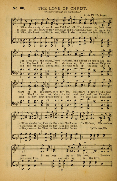 Pearls of Gospel Song: for gospel workers. a choice collection of hymns and tunes page 38
