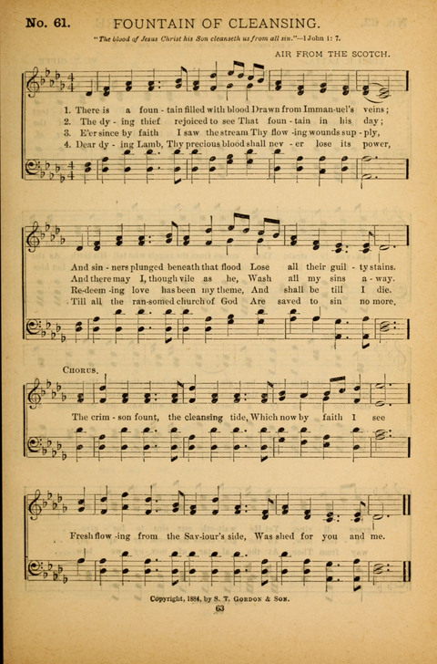 Pearls of Gospel Song: for gospel workers. a choice collection of hymns and tunes page 63
